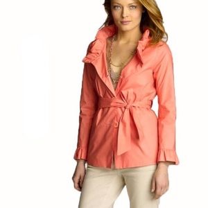 J. Crew Coral Belted Blazer